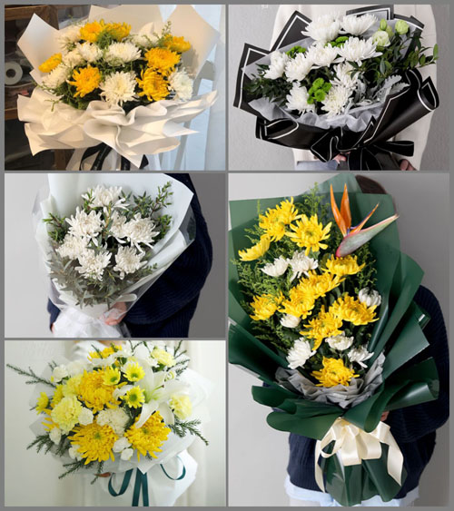 山东菏泽东明县焦园乡白事花束代送